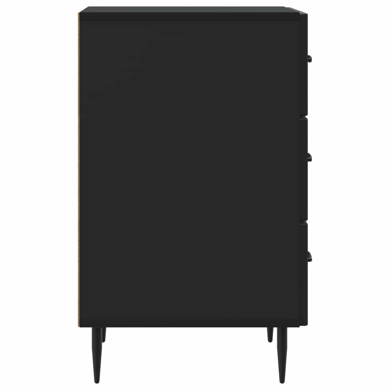 Szafka Nocna Czarny 43 x 41 x 66,5 cm Drewno inżynieryjne