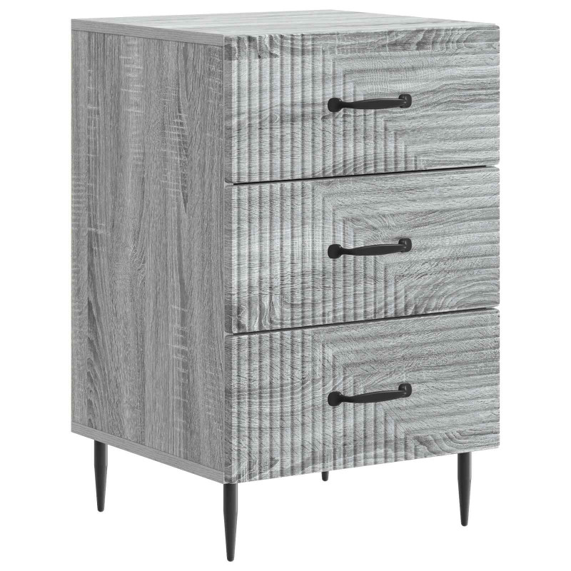 Szafka Nocna Szary Sonoma 43 x 41 x 66,5 cm Drewno inżynieryjne