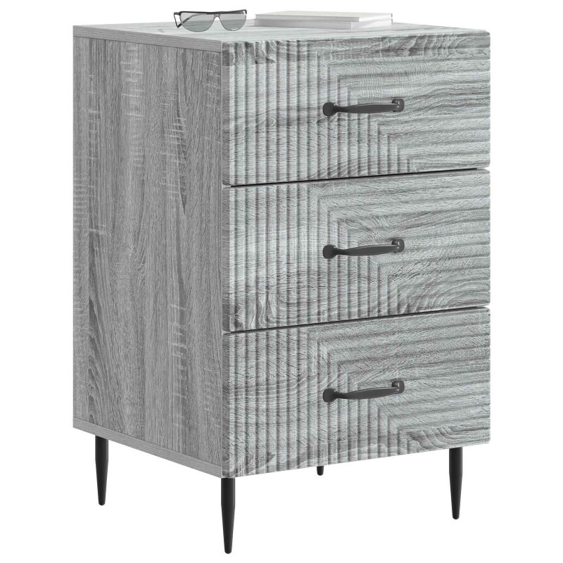 Szafka Nocna Szary Sonoma 43 x 41 x 66,5 cm Drewno inżynieryjne
