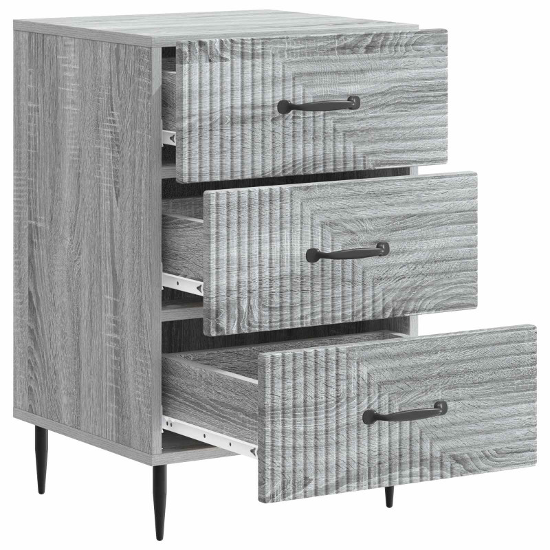 Szafka Nocna Szary Sonoma 43 x 41 x 66,5 cm Drewno inżynieryjne