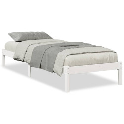 Dłuższe łóżko bez materaca, 100x210 cm, lite drewno sosnowe