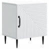 Szafka Nocna 2 pcs Biały 43 x 34,5 x 50 cm Drewno inżynieryjne
