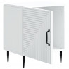 Szafka Nocna 2 pcs Biały 43 x 34,5 x 50 cm Drewno inżynieryjne