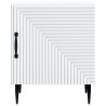 Szafka Nocna 2 pcs Biały 43 x 34,5 x 50 cm Drewno inżynieryjne