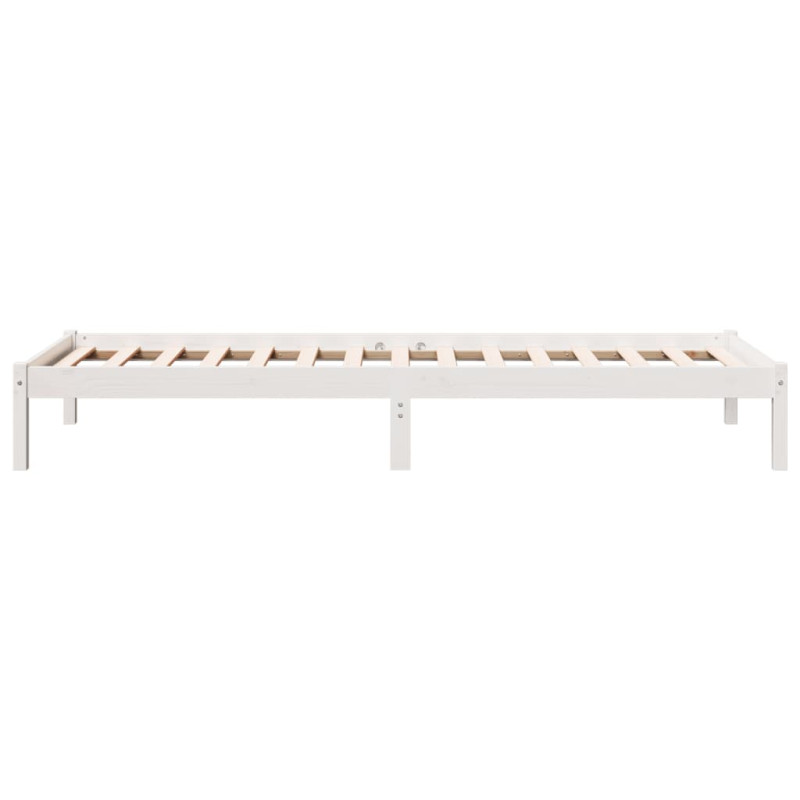 Dłuższe łóżko bez materaca, 100x210 cm, lite drewno sosnowe