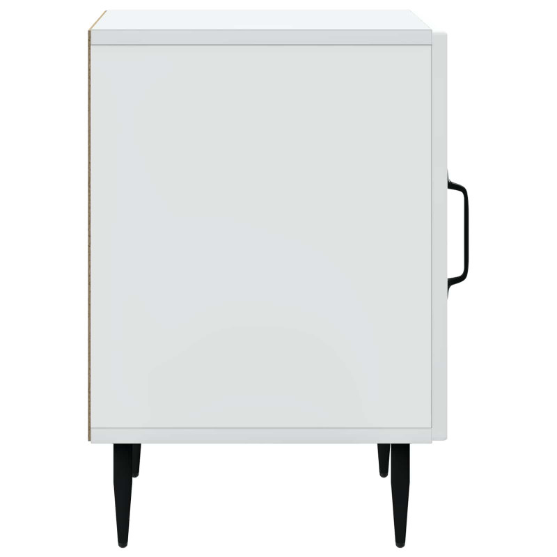 Szafka Nocna 2 pcs Biały 43 x 34,5 x 50 cm Drewno inżynieryjne