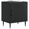 Szafka Nocna 2 pcs Czarny 43 x 34,5 x 50 cm Drewno inżynieryjne
