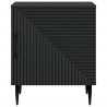 Szafka Nocna 2 pcs Czarny 43 x 34,5 x 50 cm Drewno inżynieryjne