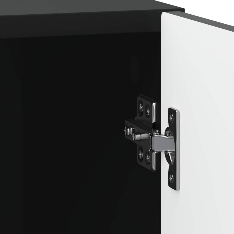 Szafka Nocna 2 pcs Czarny 43 x 34,5 x 50 cm Drewno inżynieryjne