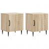 Szafka Nocna 2 pcs dąb Sonoma 43 x 34,5 x 50 cm