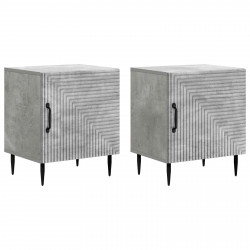 Szafka Nocna 2 pcs Betonowy szary 43 x 34,5 x 50 cm