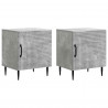Szafka Nocna 2 pcs Betonowy szary 43 x 34,5 x 50 cm