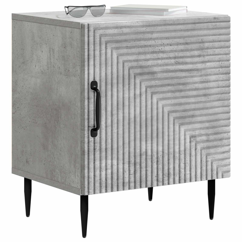 Szafka Nocna 2 pcs Betonowy szary 43 x 34,5 x 50 cm