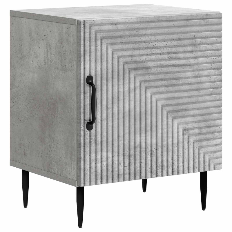 Szafka Nocna 2 pcs Betonowy szary 43 x 34,5 x 50 cm