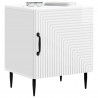 Szafka Nocna 2 pcs Biały wysoki połysk 43 x 34,5 x 50 cm