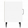 Szafka Nocna 2 pcs Biały wysoki połysk 43 x 34,5 x 50 cm