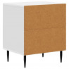 Szafka Nocna 2 pcs Biały wysoki połysk 43 x 34,5 x 50 cm