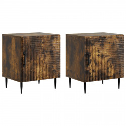 Szafka Nocna 2 pcs Dąb wędzony 43 x 34,5 x 50 cm