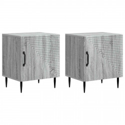Szafka Nocna 2 pcs Szary Sonoma 43 x 34,5 x 50 cm