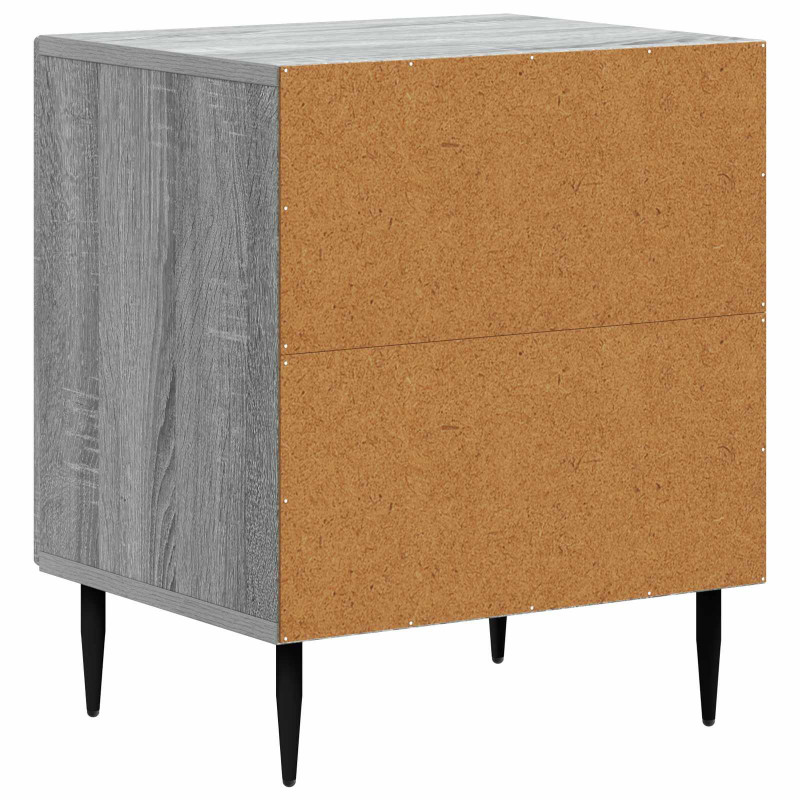 Szafka Nocna 2 pcs Szary Sonoma 43 x 34,5 x 50 cm