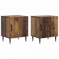 Szafka Nocna 2 pcs Stare drewno 43 x 34,5 x 50 cm