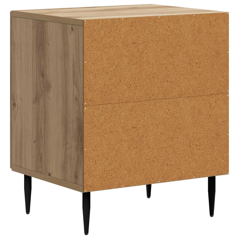 Szafka Nocna 2 pcs Dąb artisan 43 x 34,5 x 50 cm