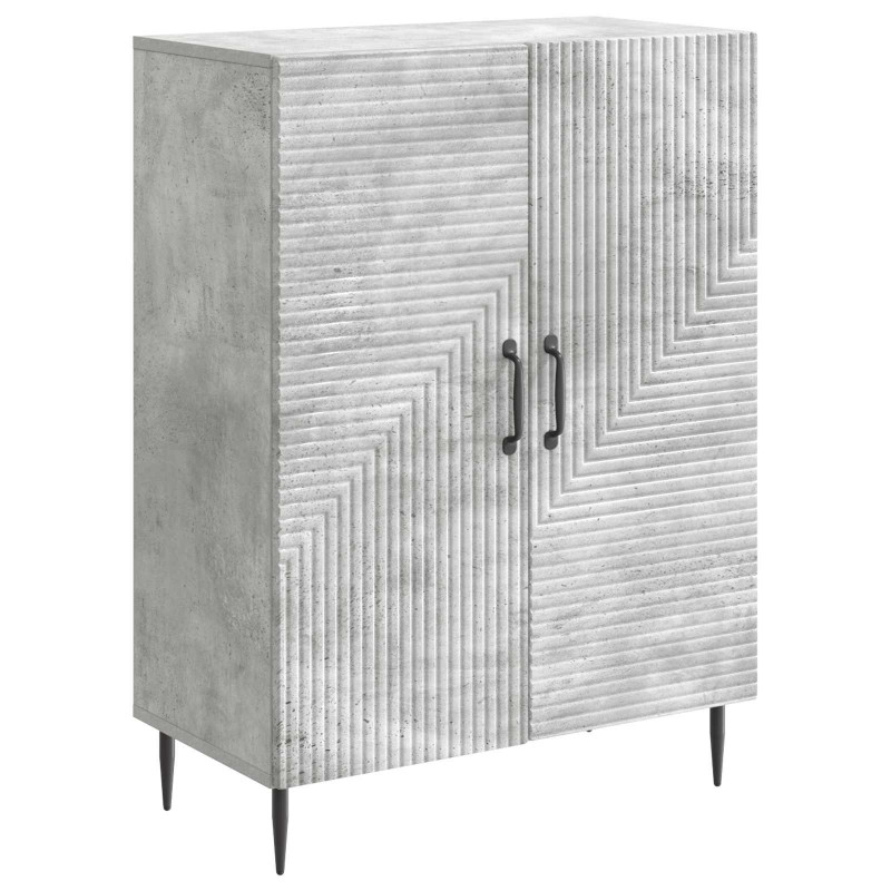 Bufet Betonowy szary 66 x 34,5 x 89,5 cm Drewno inżynieryjne