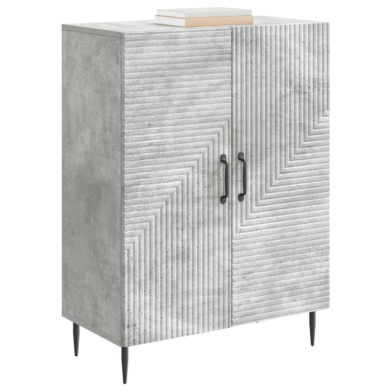 Bufet Betonowy szary 66 x 34,5 x 89,5 cm Drewno inżynieryjne