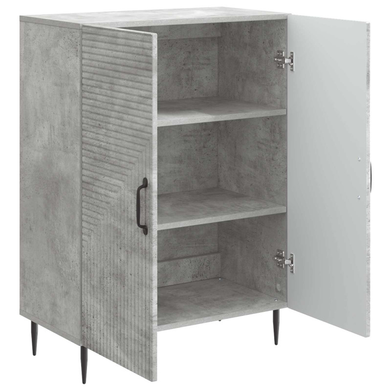 Bufet Betonowy szary 66 x 34,5 x 89,5 cm Drewno inżynieryjne