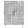 Bufet Betonowy szary 66 x 34,5 x 89,5 cm Drewno inżynieryjne