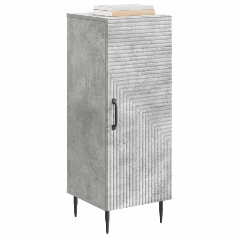 Bufet Betonowy szary 33 x 34,5 x 89,5 cm Drewno inżynieryjne