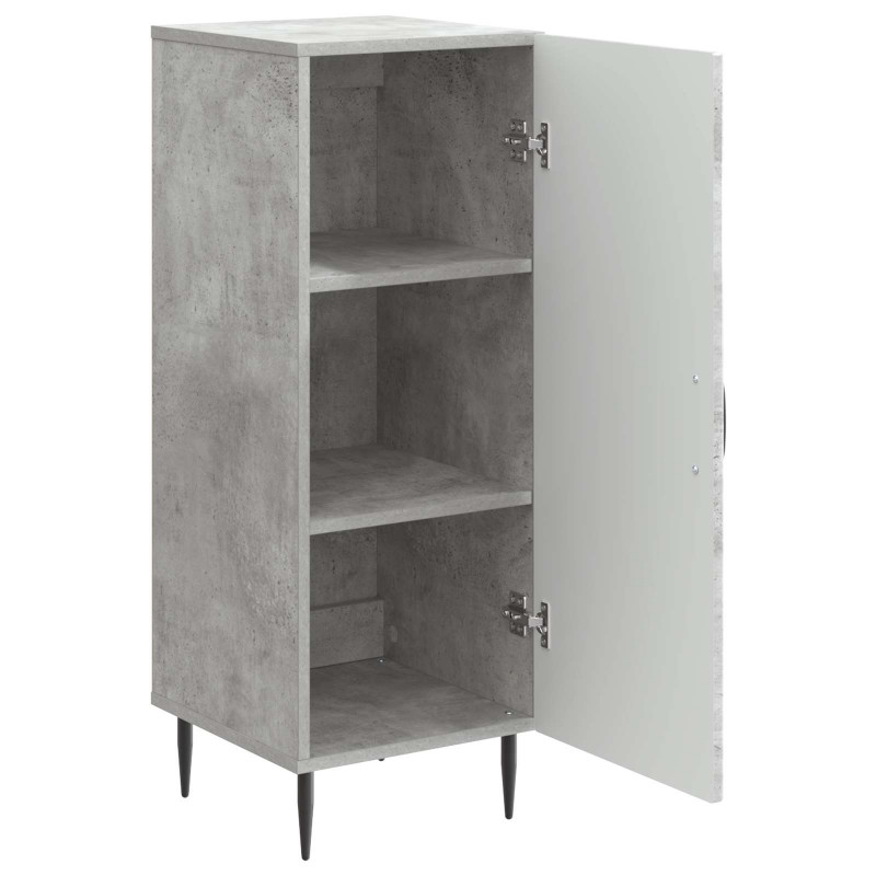 Bufet Betonowy szary 33 x 34,5 x 89,5 cm Drewno inżynieryjne