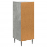 Bufet Betonowy szary 33 x 34,5 x 89,5 cm Drewno inżynieryjne