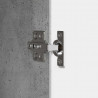 Bufet Betonowy szary 33 x 34,5 x 89,5 cm Drewno inżynieryjne