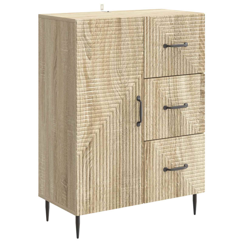 Bufet dąb Sonoma 66 x 34,5 x 89,5 cm Drewno inżynieryjne