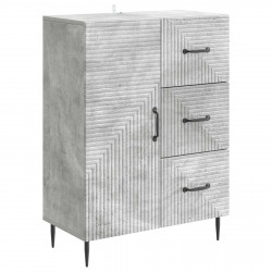 Bufet Betonowy szary 66 x 34,5 x 89,5 cm Drewno inżynieryjne