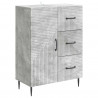 Bufet Betonowy szary 66 x 34,5 x 89,5 cm Drewno inżynieryjne