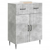 Bufet Betonowy szary 66 x 34,5 x 89,5 cm Drewno inżynieryjne
