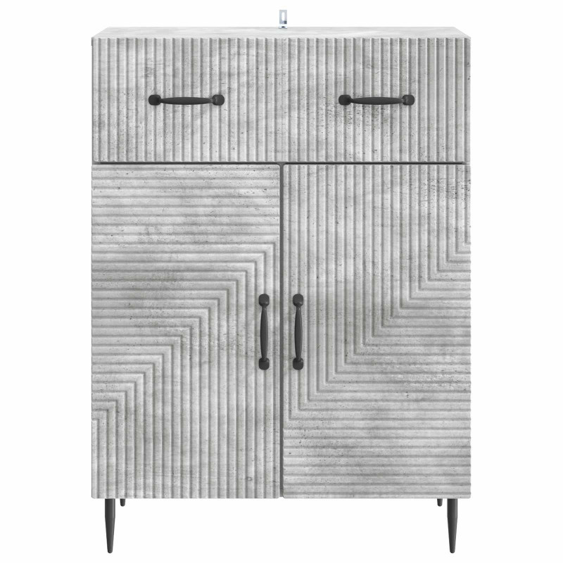 Bufet Betonowy szary 66 x 34,5 x 89,5 cm Drewno inżynieryjne