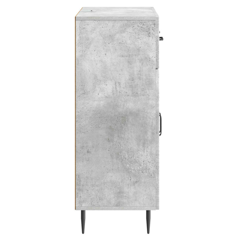 Bufet Betonowy szary 66 x 34,5 x 89,5 cm Drewno inżynieryjne