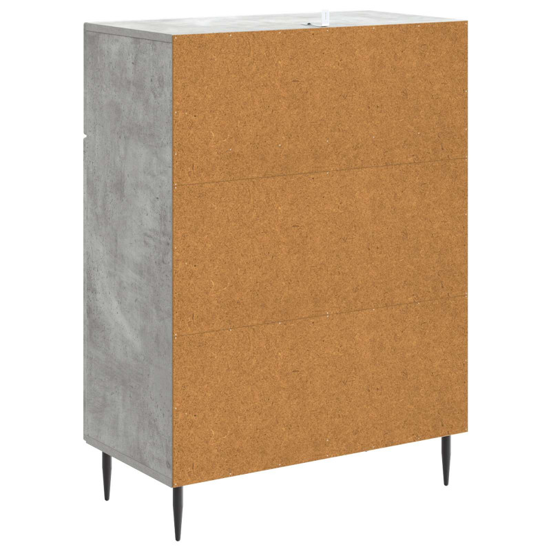 Bufet Betonowy szary 66 x 34,5 x 89,5 cm Drewno inżynieryjne