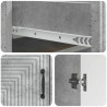 Bufet Betonowy szary 66 x 34,5 x 89,5 cm Drewno inżynieryjne