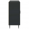 Bufet Czarny 89 x 34,5 x 80 cm Drewno inżynieryjne