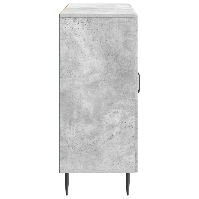 Bufet Betonowy szary 89 x 34,5 x 80 cm Drewno inżynieryjne