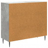 Bufet Betonowy szary 89 x 34,5 x 80 cm Drewno inżynieryjne