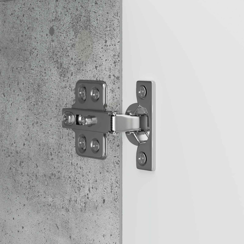 Bufet Betonowy szary 89 x 34,5 x 80 cm Drewno inżynieryjne