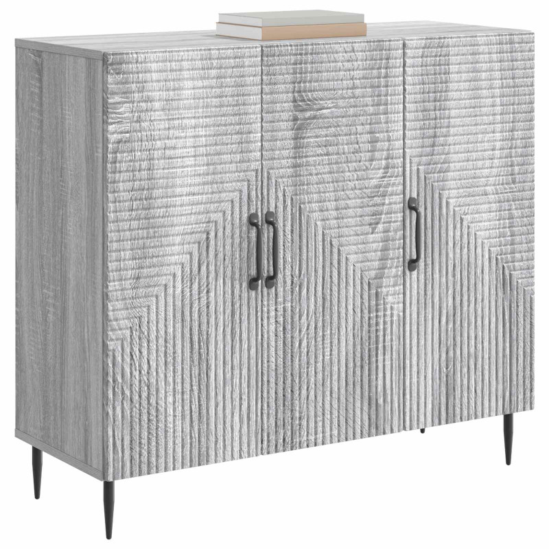 Bufet Szary Sonoma 89 x 34,5 x 80 cm Drewno inżynieryjne