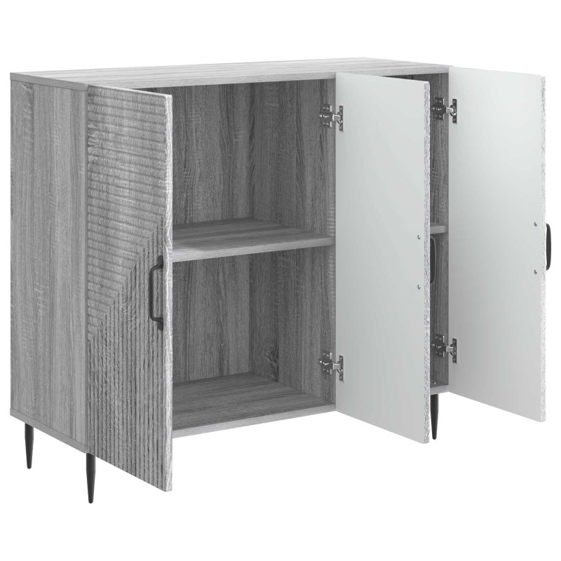 Bufet Szary Sonoma 89 x 34,5 x 80 cm Drewno inżynieryjne