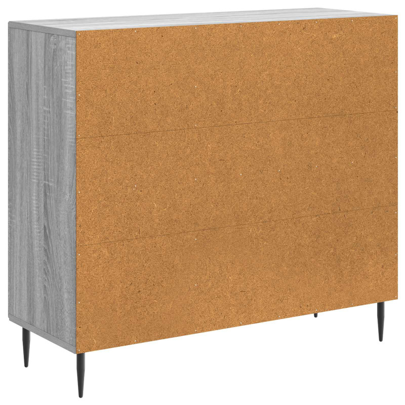 Bufet Szary Sonoma 89 x 34,5 x 80 cm Drewno inżynieryjne