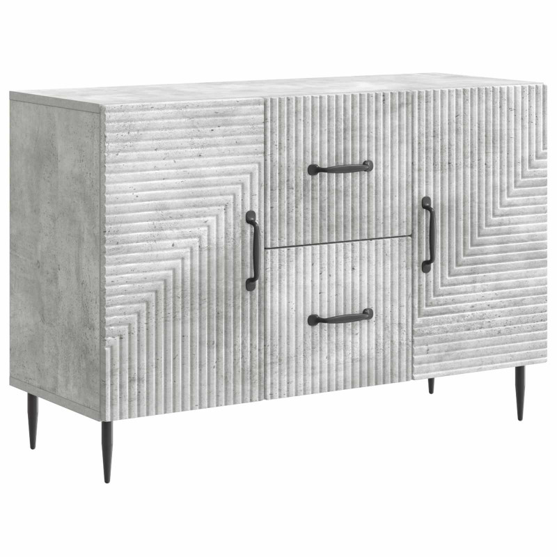 Bufet Betonowy szary 89 x 34,5 x 60 cm Drewno inżynieryjne